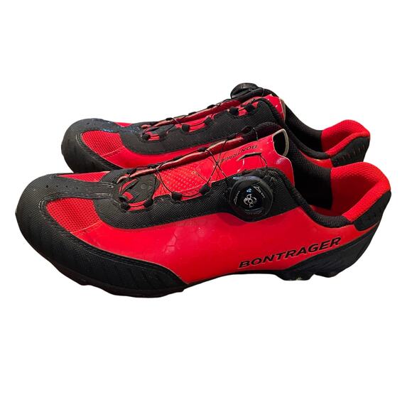 Bontrager Men's Red and Black Cycling Shoes, Size US 8 - Picture 3 of 8